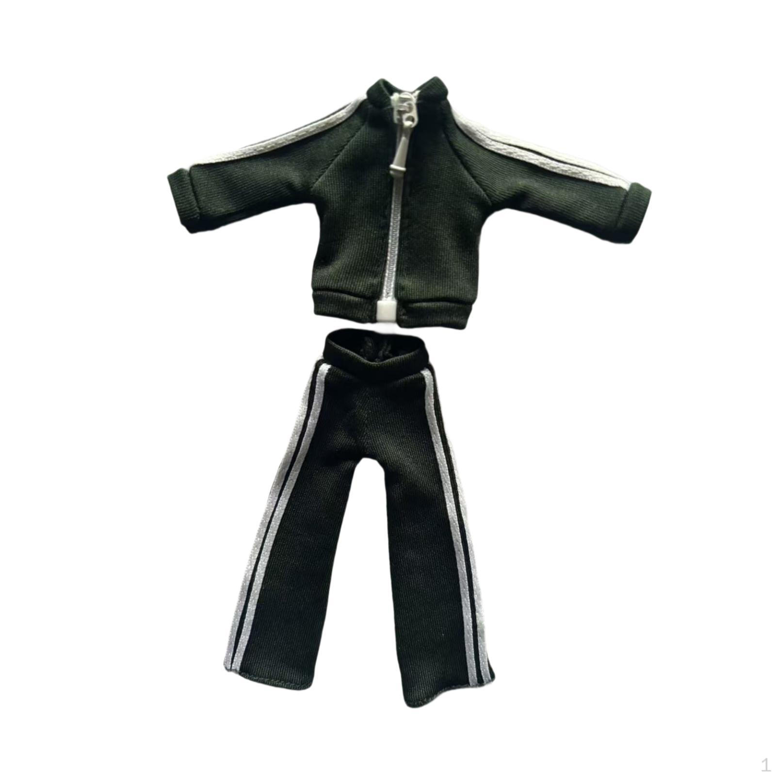 

1/12 Figure Clothes Accessories Collectible Dress up Universal Trendy Outfits зелений