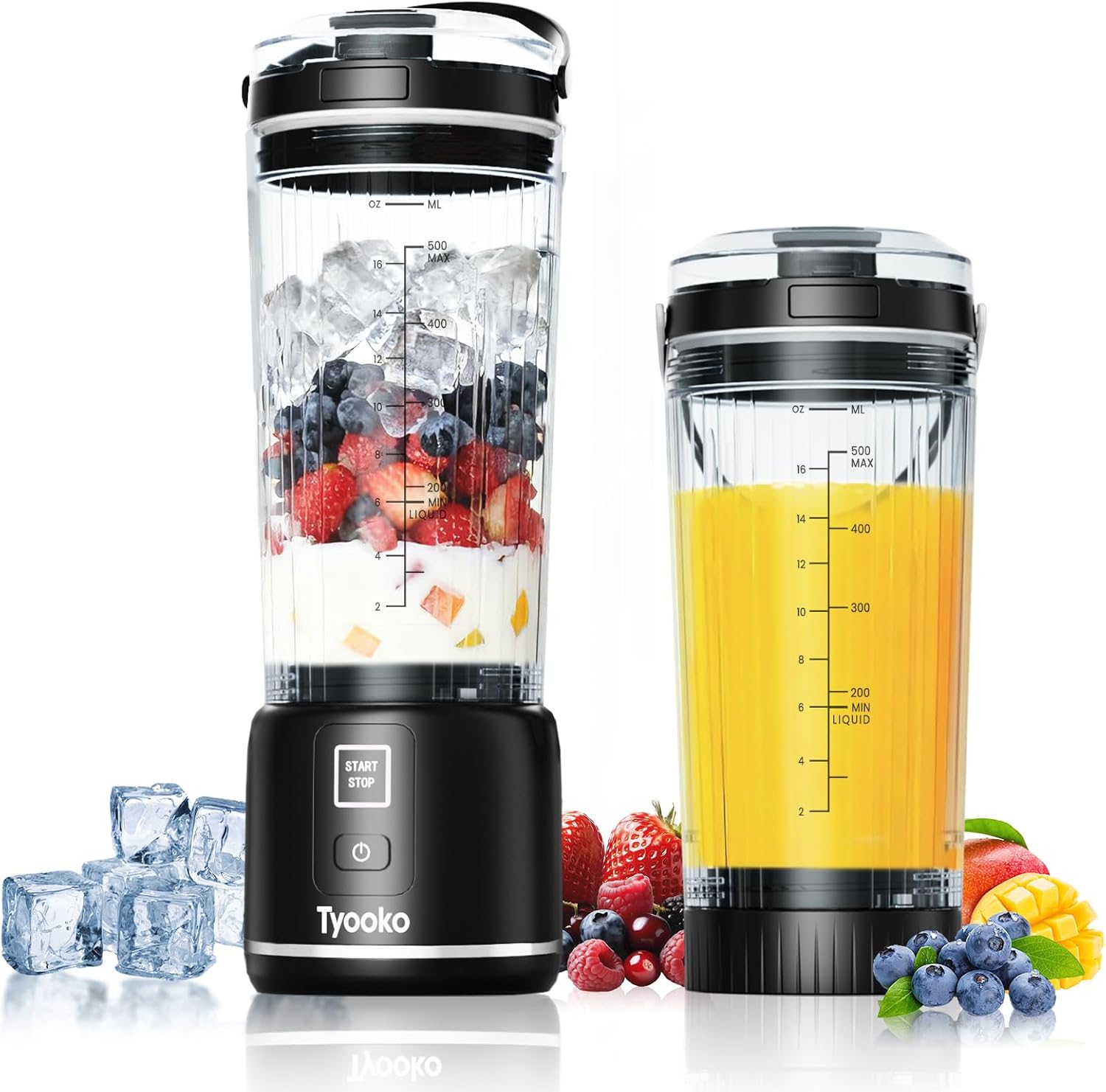 Rechargeable Electric Personal Juicer Cup with Dual Mode, 6 Sharp Blade Drink Mi United States