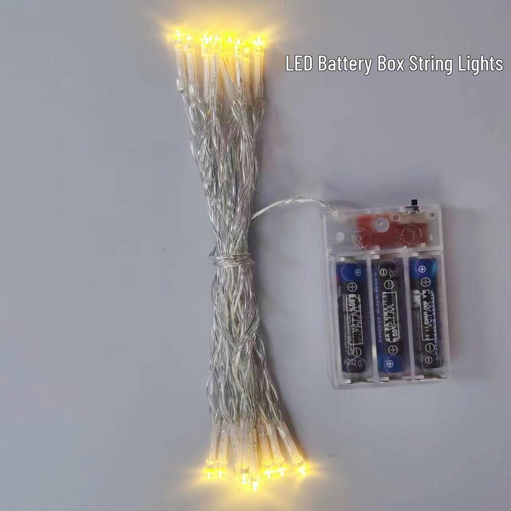 Battery-Powered LED Fairy Lights for Outdoor & Wedding Decor