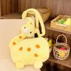 Soft Plush Giraffe Shape Plush Bag Large Capacity Plush Doll Shoulder Bag  Kids