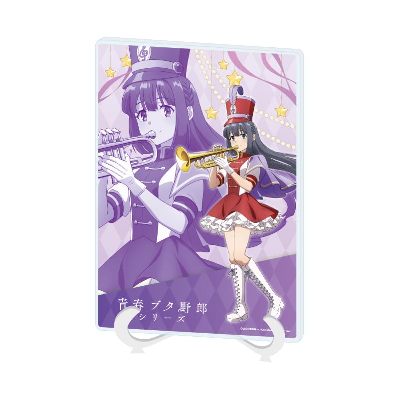 «Девушка-заяц не мечтает о старшекласснике» Серия 04 Сёко Макинохара Версия духового оркестра. [Оригинальная иллюстрация] Акриловая художественная доска [Формат А5]