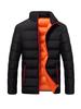 Giacca Sportiva da Uomo Ispessita Autunno/Inverno con Collo Alto Imbottita in Cotone - Cappotto Caldo Casual da Esterno