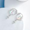 Earrings Fashion Everything Sweet Cool Wind Fashion Diamond Star Moon Earrings Gradient Zircon Starmoon Earrings