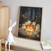 Halloween diamond painting kit cute glowing pumpkin and spirit handmade diy painting home decoration painting