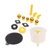 Filling Kit, 15 Pcs Universal Radiator Filling Funnel Kit, Professional Anti-Spill Reinforced Design