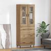 Highboard with Drawers 2 pcs Artisan Oak Wood Material