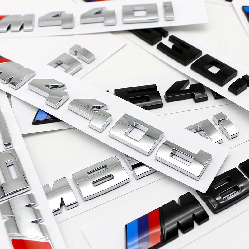 Gloss Black Trunk Letter Badge Car Sticker ABS M Logo Emblem Decal Fit BMW M530i M530d M550i M550d M750i M760Li M760Ld M640i M85