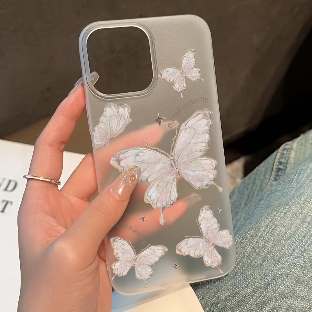 Etui na telefony komórkowe iPhone 11 13 15 Pro Max 12 14 Pro Max Etui iPhone 16 15 Plus 13 Pro 12 Mroźna tekstura Malowane kwiaty z kreskówek