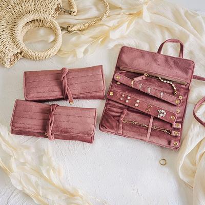 Jewelry Bag Velvet Jewelry Storage Bag Necklace Earrings Ring Jewelry Storage Roll Bag Jewelry Display