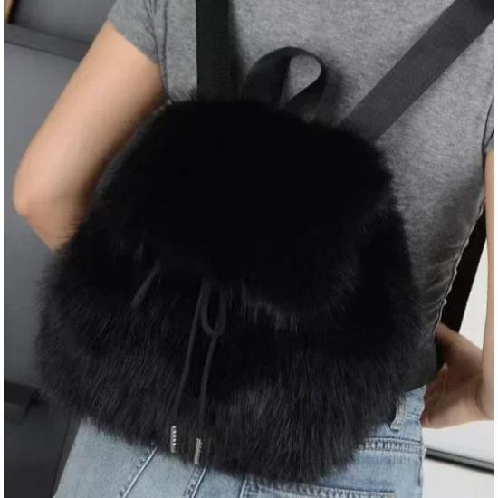 Hot salg vinter stor kapasitet vakker pels avslappet mote raffinert enkel hot i moten bærbar dame skulderveske