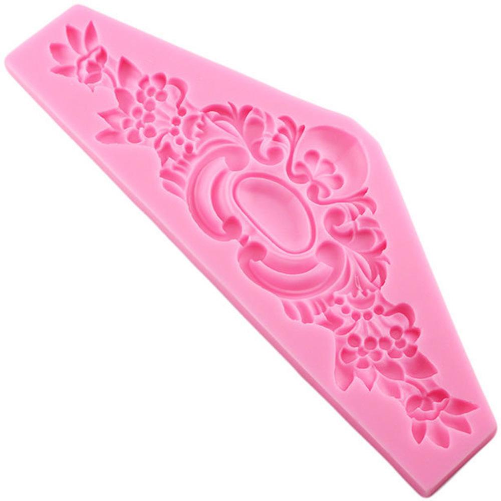 Silicone Mould European Crown Embossed Baking Flower Lace Chocolate Mould Wedding Decoration Tools
