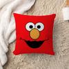 S-Sesame S-Street Cartoon Cushion Cover Car Throw Pillow Case For Sofa Car Christmas Gift 40x40cm 45x45cm