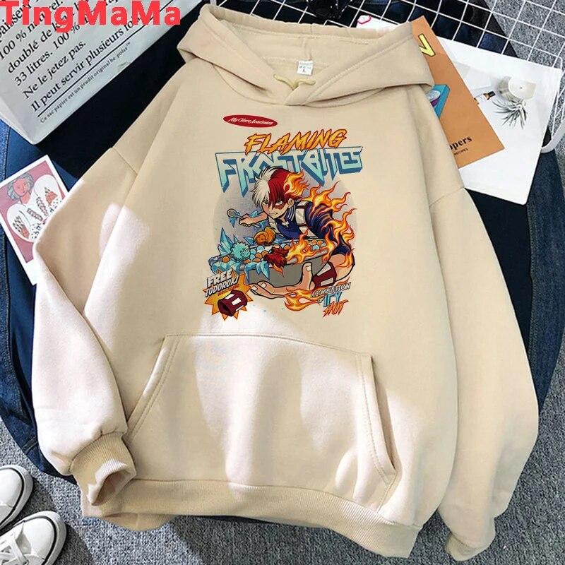 My Hero Academia Shoto Todoroki hoodies Unisex y2k aesthetic printed Korea 2021 Unisex pullover 2021 Unisex Hoodie