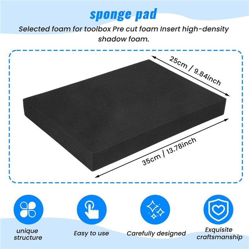 A34R 2PCS Pick Apart Foam For Toolbox Pre-Cutting Foam Insert High Density Shadow Foams 350X250x40mm