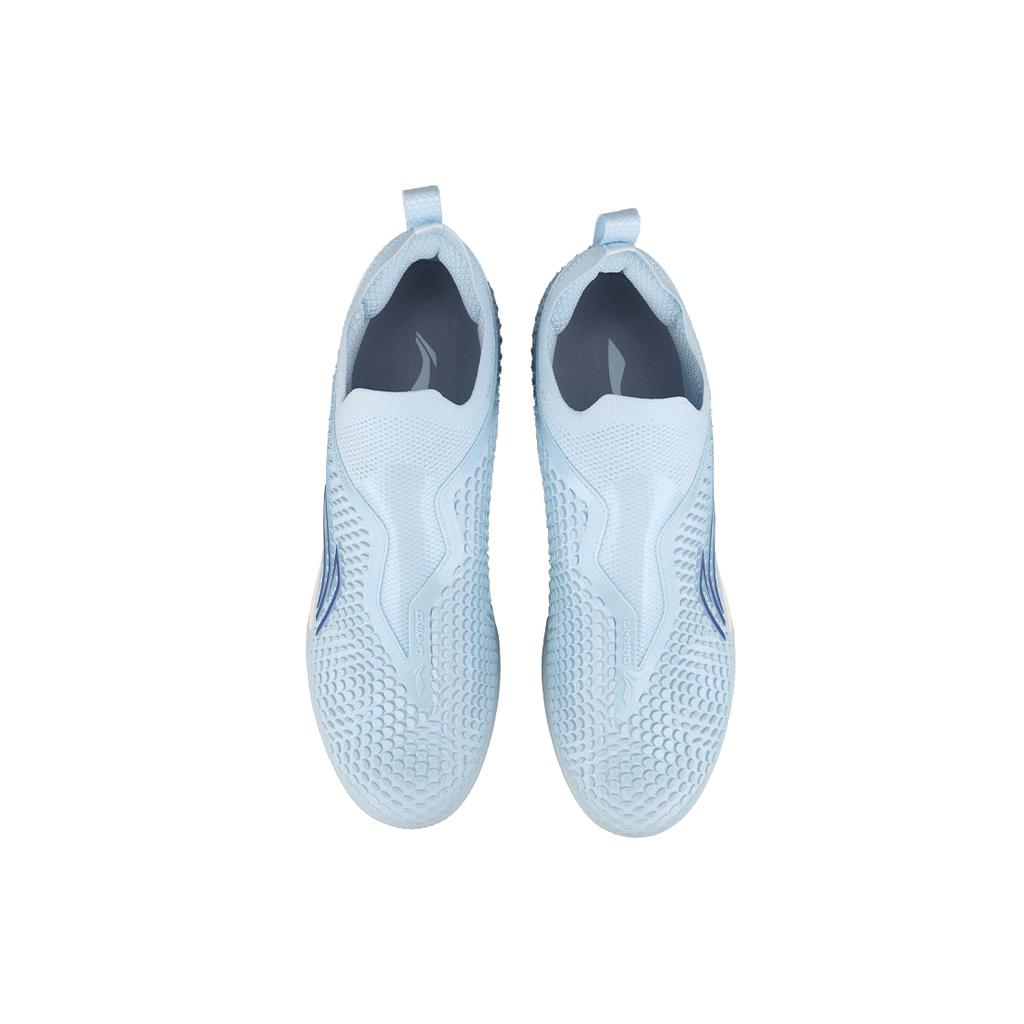 New LiNing TF Rubber Broken Studs Artificial Ground Cushioning Soccer Shoes Men's Blue ASTT017-5