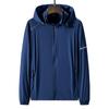 Summer sunscreen clothing men's ice silk casual fishing jacket UV protection outdoor quick-drying large size ultra-thin sunscreen clothing