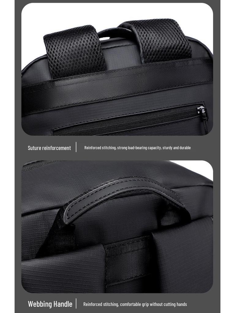 Men's Versatile Large Capacity Backpack for Work, Travel, and School