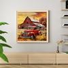 House Full 11CT DIY Counted Needlework Embroidery Kit 19.69x19.69in Embroidery Needlepoint Starter Kits for Adults Home Decor