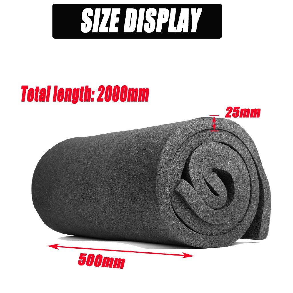 High Density Seat Foam Rubber Replacement Upholstery Cushion Pad Length 2000X50X25mm Two Color