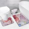 Marble Diatom Mud Stain-Resistant Two-Piece Bathroom Floor Mat Set - Water-Absorbent, Non-Slip 