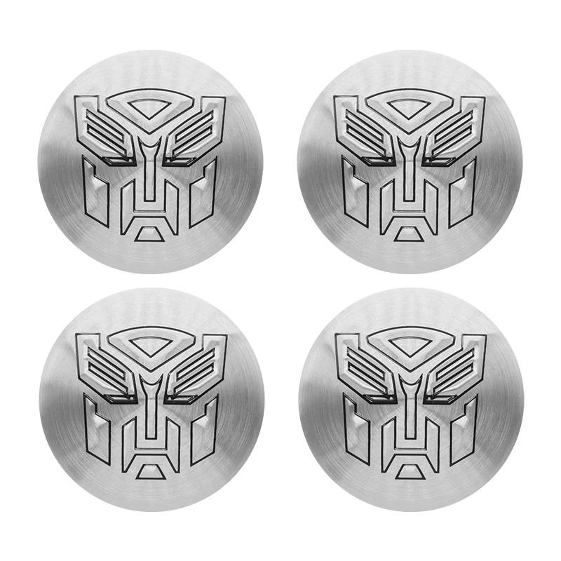 

4pcs 56mm Autobot Badge Wheel Center Cap Hub Cover Car Styling Rims Dust Proof Hubcaps sticker For BMW FORD Chevrolet Honda