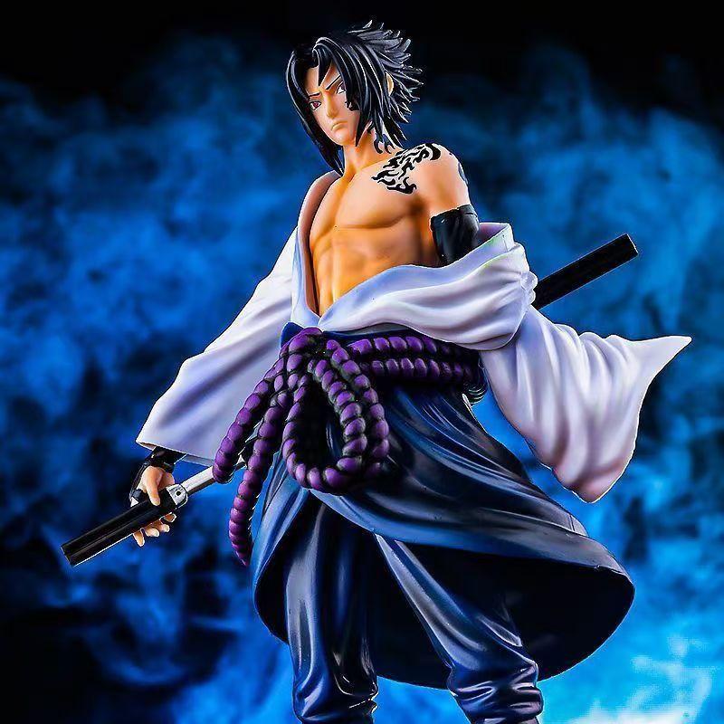 Figurka Anime Naruto Shippuden Klątwa Sasuke Uchiha Figurki Akcji PVC Lalki na Biurko Model Dekoracja Zabawki dla Dzieci Prezent