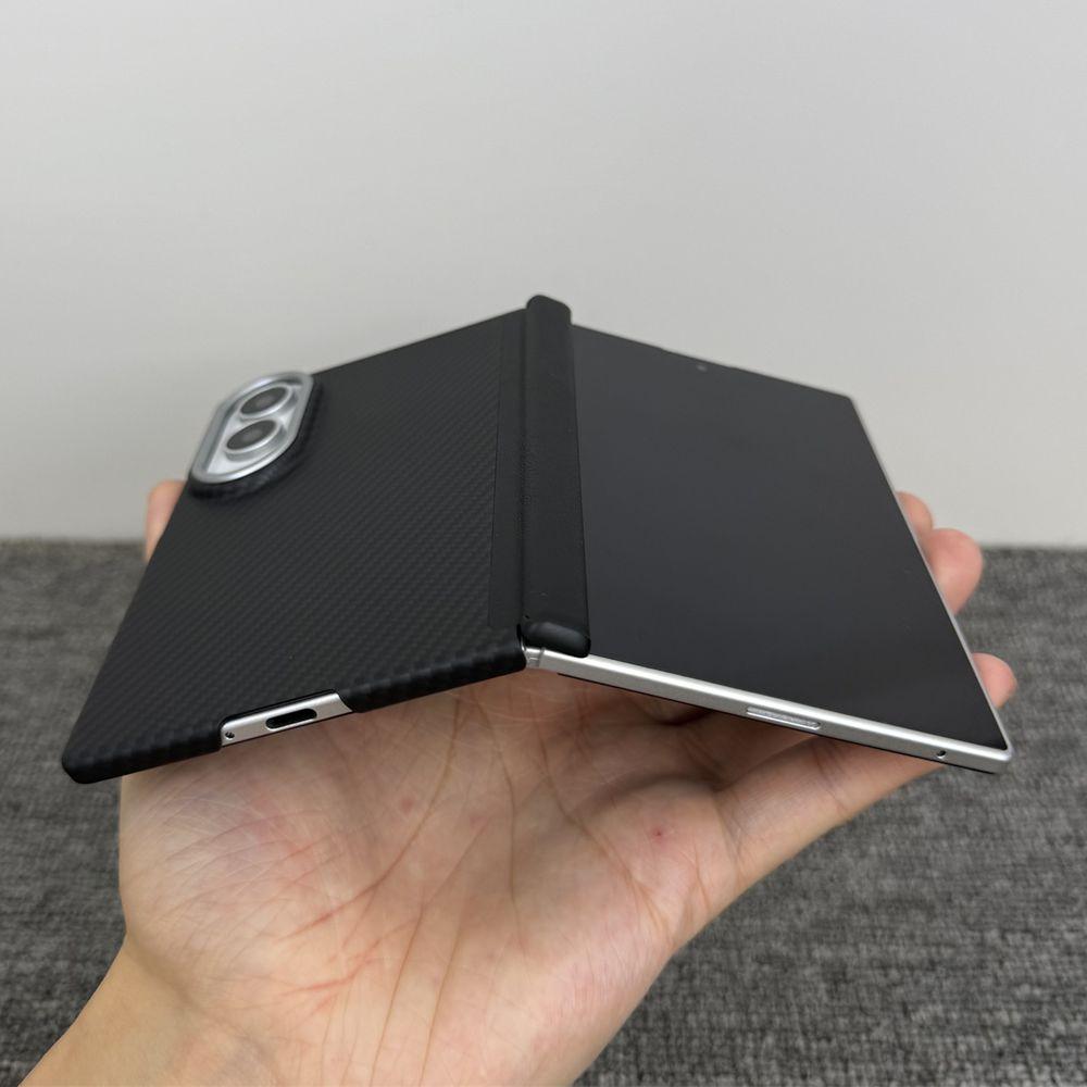 For Samsung Galaxy Z Fold 8 Ultra 7 6 5 Aramid Carbon Fiber Magnetic Case Ultra-thin for Magsafe Armor Axial Protective PC Cover
