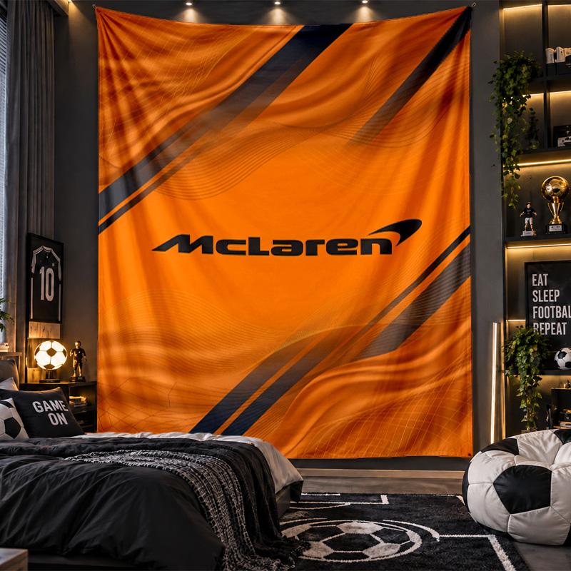 Wandbehang Wandteppich McLaren Druckstoff für Wohnzimmer Schlafzimmer Heimdekoration