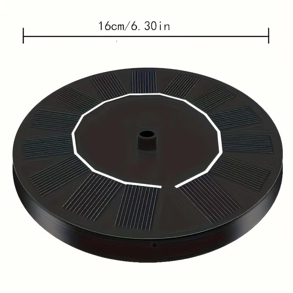 1W/1.5W/2.5W Outdoor Solar Fountain Suitable For Garden Pond Solar Fountain Pump Kit With 6 Nozzles For Garden Decoration