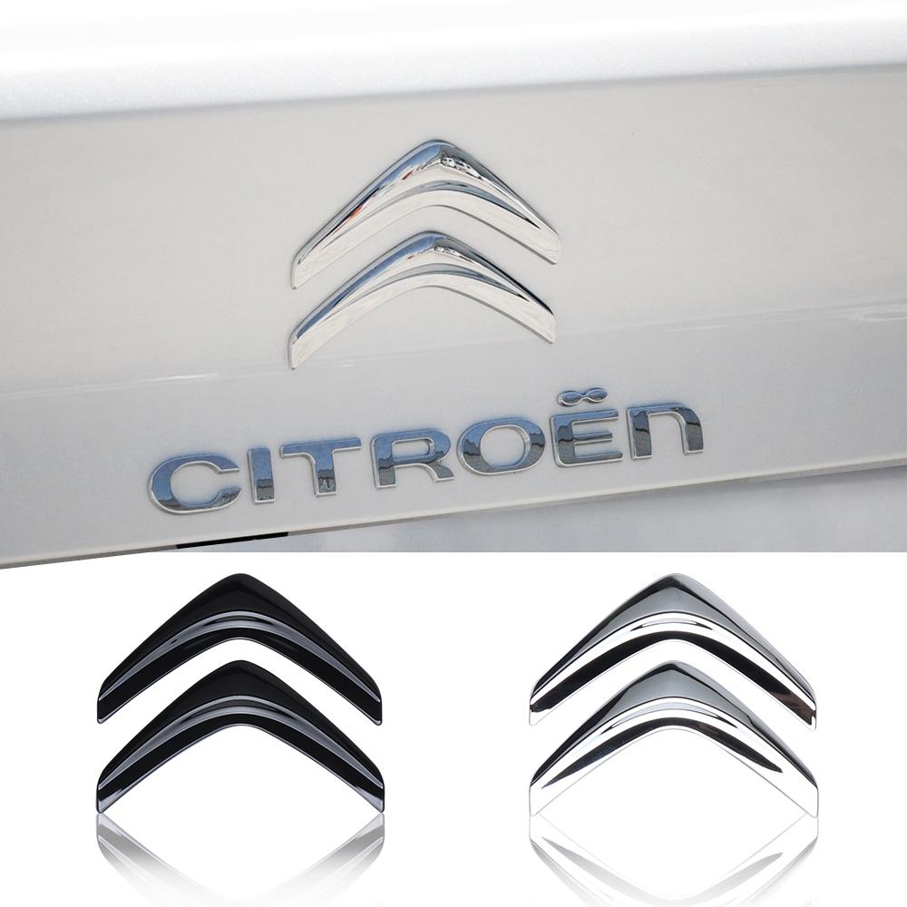 AQP4 ABS Chrome Logo Emblem Letters Badge Exterior Car Styling Car Rear Trunk Sticker For Citroen Berlingo C3 Aircross C5 Aircross C4