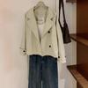 Autumn 2026 Korean design trench coat women's autumn new popular small belt versatile trench coat