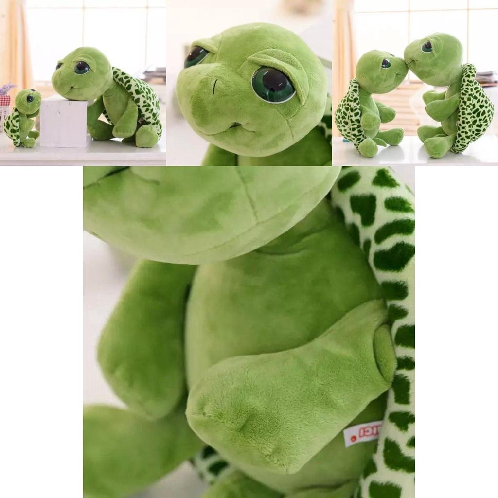 Green Big Eyes Turtle Plush Doll Ideal For Children And Turtle Lovers