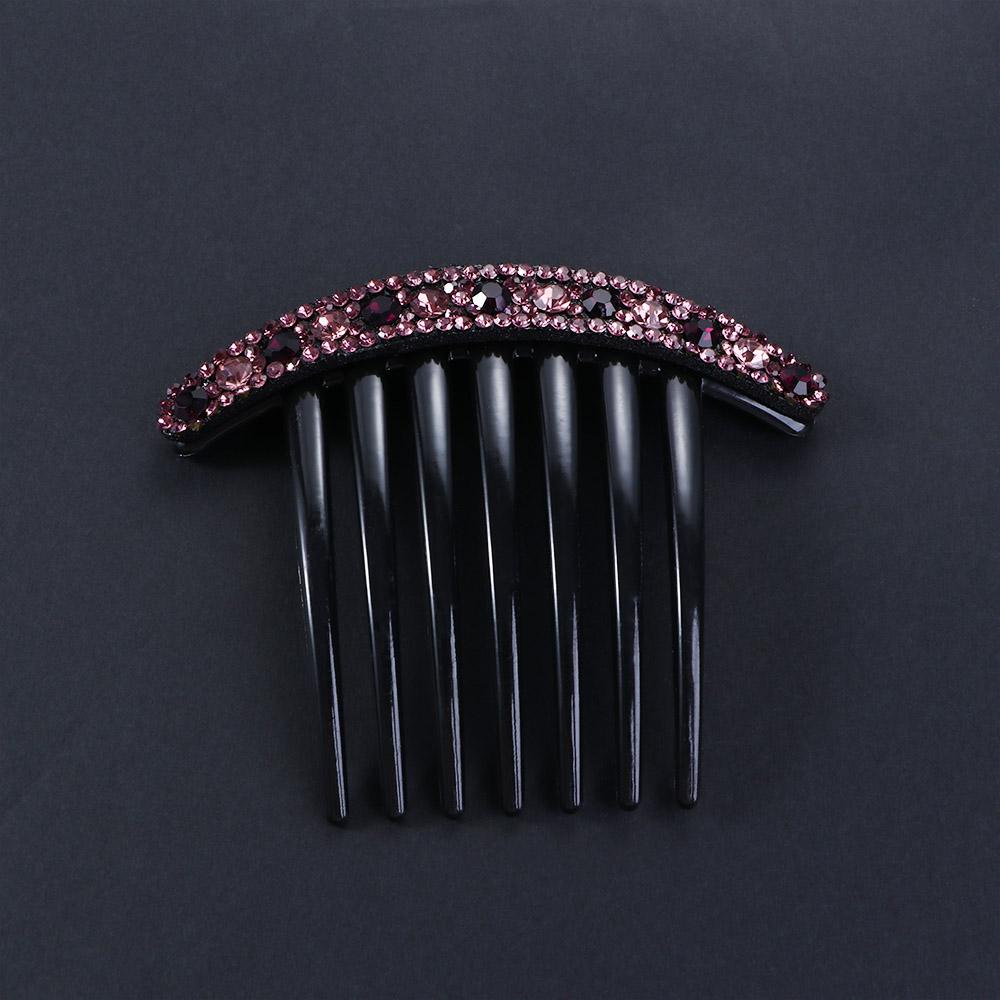 Temperament Acrylic Seven-tooth Comb Hair Accessories Korean Style Headwear Rhinestone Hair Comb