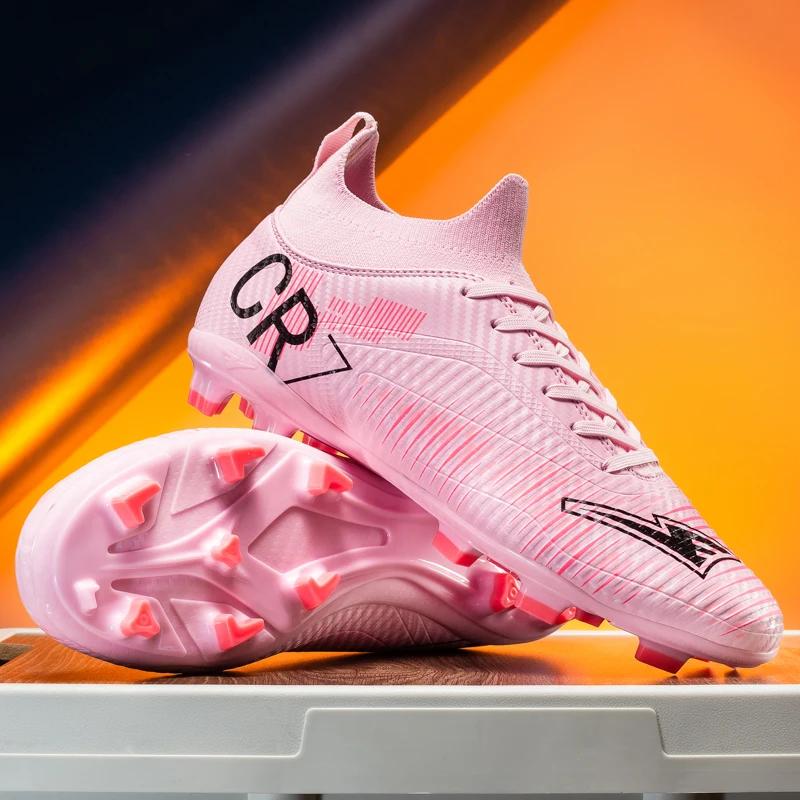 New Men Football Boots Cleats Grass Non-Slip Match Sneakers Indoor High-Top Futsal High-Quality Soccer Shoes -Selling Fg/Tf