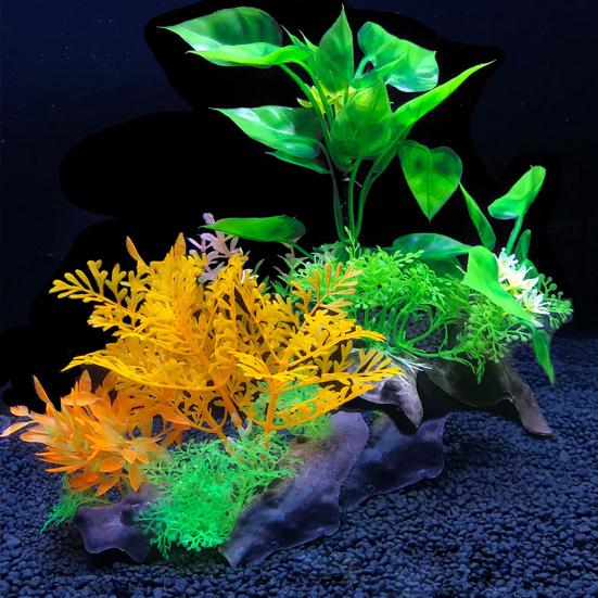 Artificial Water Grass Realistic Landscaping Eco-friendly Artificial Water Plants Aquarium Ornament for Home Decor