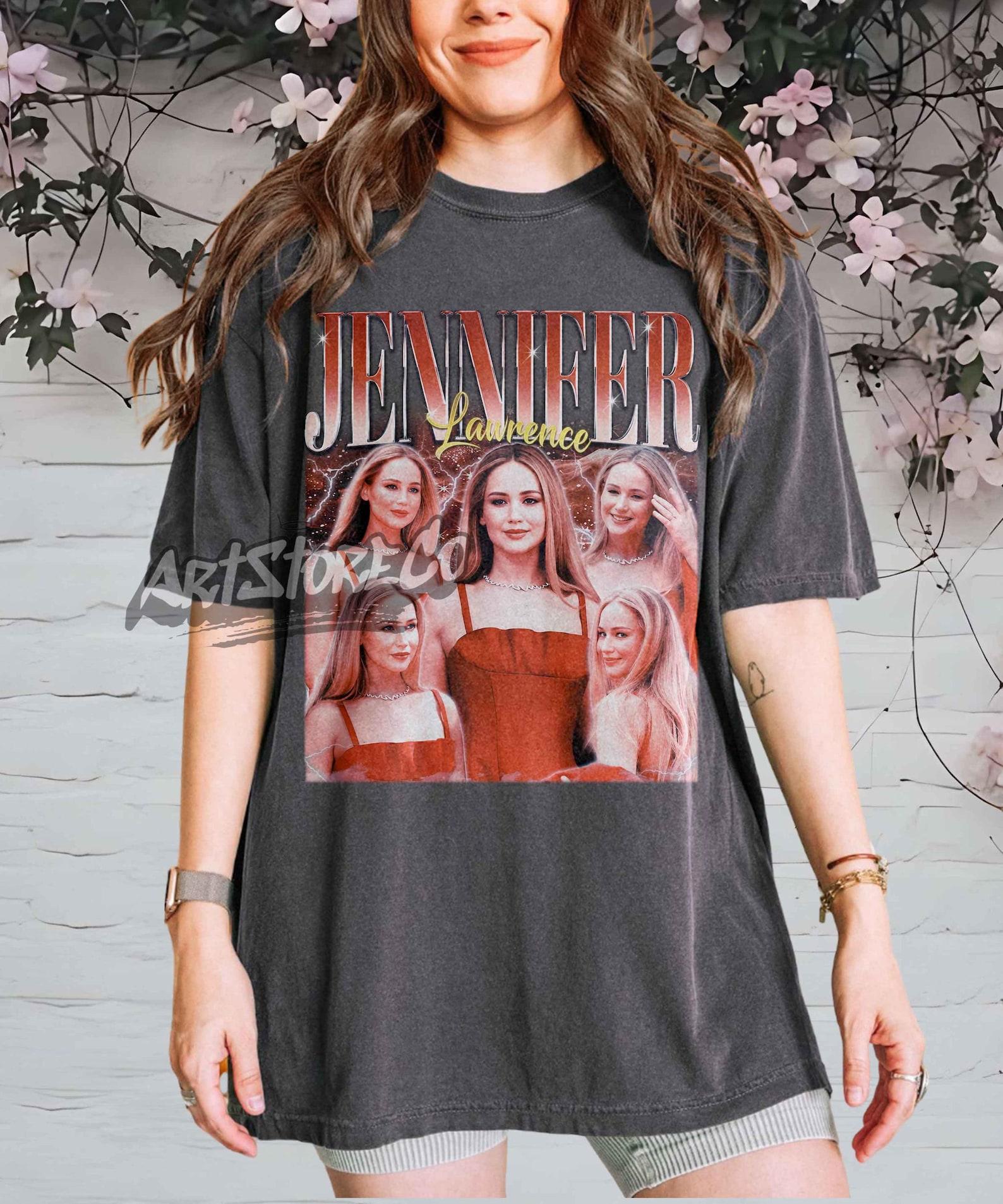 Jennifer Lawrence Shirt, Retro Actress Tee M