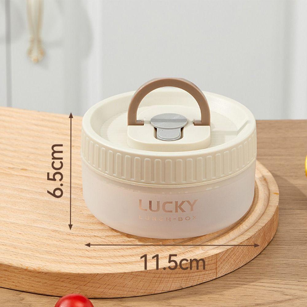 

400 мл/600 мл Утолщенный контейнер для пищевых добавок с ручкой Герметичная банка Новый ланч-бокс S