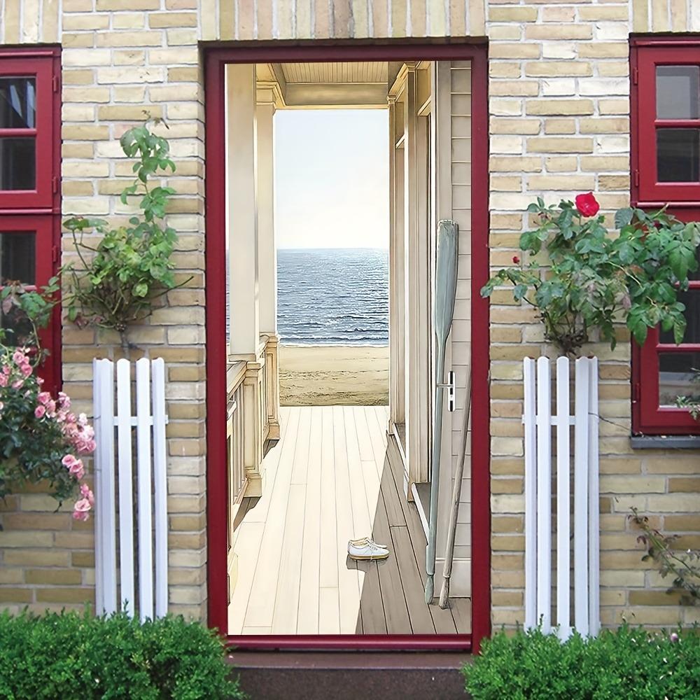 Samolepicí vinylové dveřní samolepky, kamuflážní umělecký tisk, odnímatelná vodotěsná tapeta, samolepicí PVC nástěnné malby, dekorace interiérových stěn