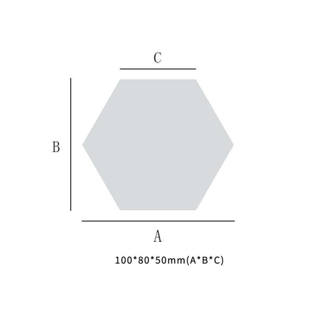 Flexible Reflective Hexagon Mirror Sheets Self Adhesive Mirror Tiles Non Glass Mirror Stickers for Home Decoration