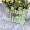 Vintage Iron Garden Fence Stake, Decorative Flower Bed Edging Landscape Border, Outdoor Yard Lawn Mini Fence Stake