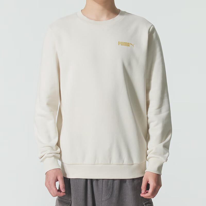 Puma Outdoor Sport Rundhals Fleece Warm Locker Home Freizeit Sweatshirt Herren Sweatshirt Beige 693711-87