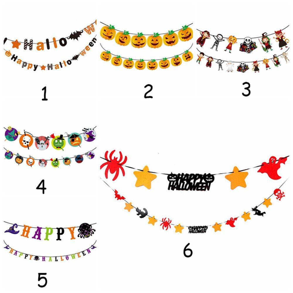 Party Supplies Festival Halloween Halloween Banner Paper Chain Halloween Decor Hanging Garland