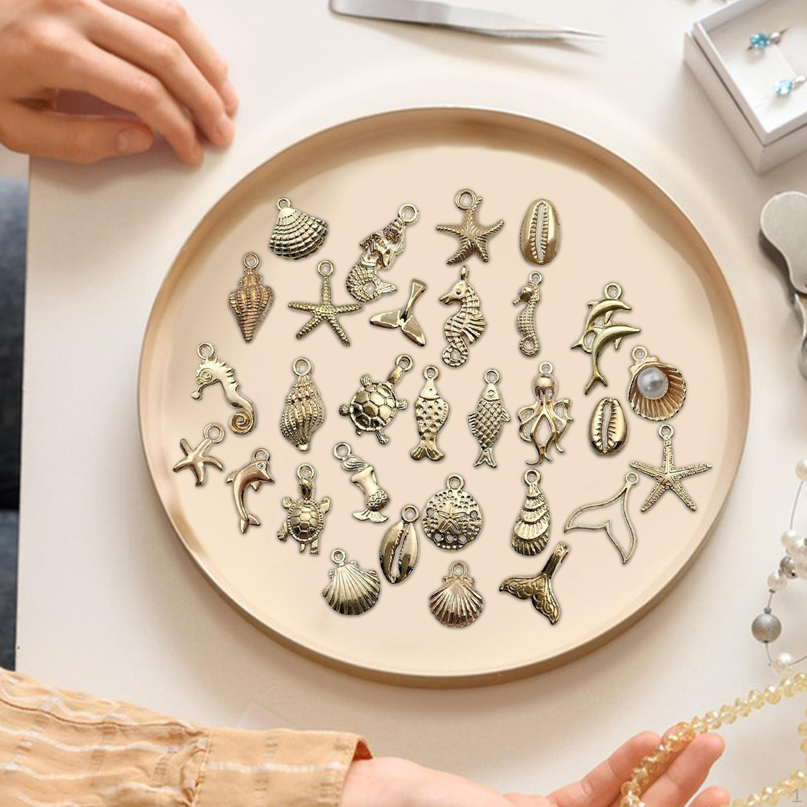 

32x Theme Pendants Jewelry Charms Decorations Lightweight DIY Assorted Bracelet for Necklace