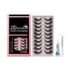 Lazy Eye Shadow Eyelash Patch , 3D Lightweight False Eyelashes , Natural And Realistic , Thin And Comfortable , Easy To Wear ,