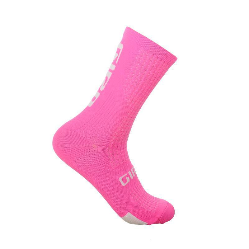 Unisex Outdoor-Sportsocken: Radfahren, Basketball, Laufen, Wandern - Atmungsaktiv, Schweißabsorbierend Hohes Schaftdesign One Size pink