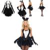 Sexy Women's Bunny Rabbit Costume Cosplay Tuxedo Halloween Outfit With Sweety Bow