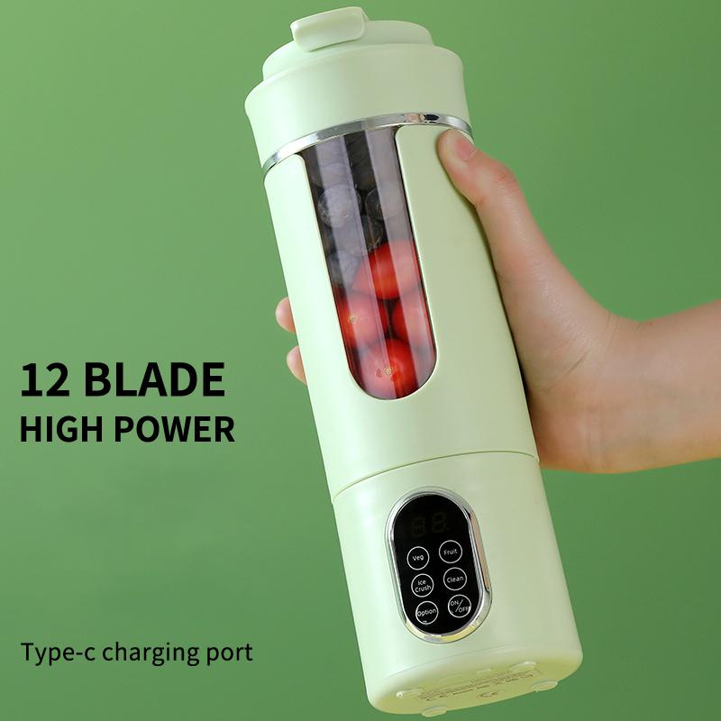 2025 New Wireless Juicer Portable Blender Cup USB Rechargeable for Fruits Ice Crushing Smoothies Home Travel Student Use