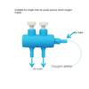 Aquarium Air Control Valves Blue Plastic 2-6 Ways Fish Tank Split-flow Tank Air Pump Accessories