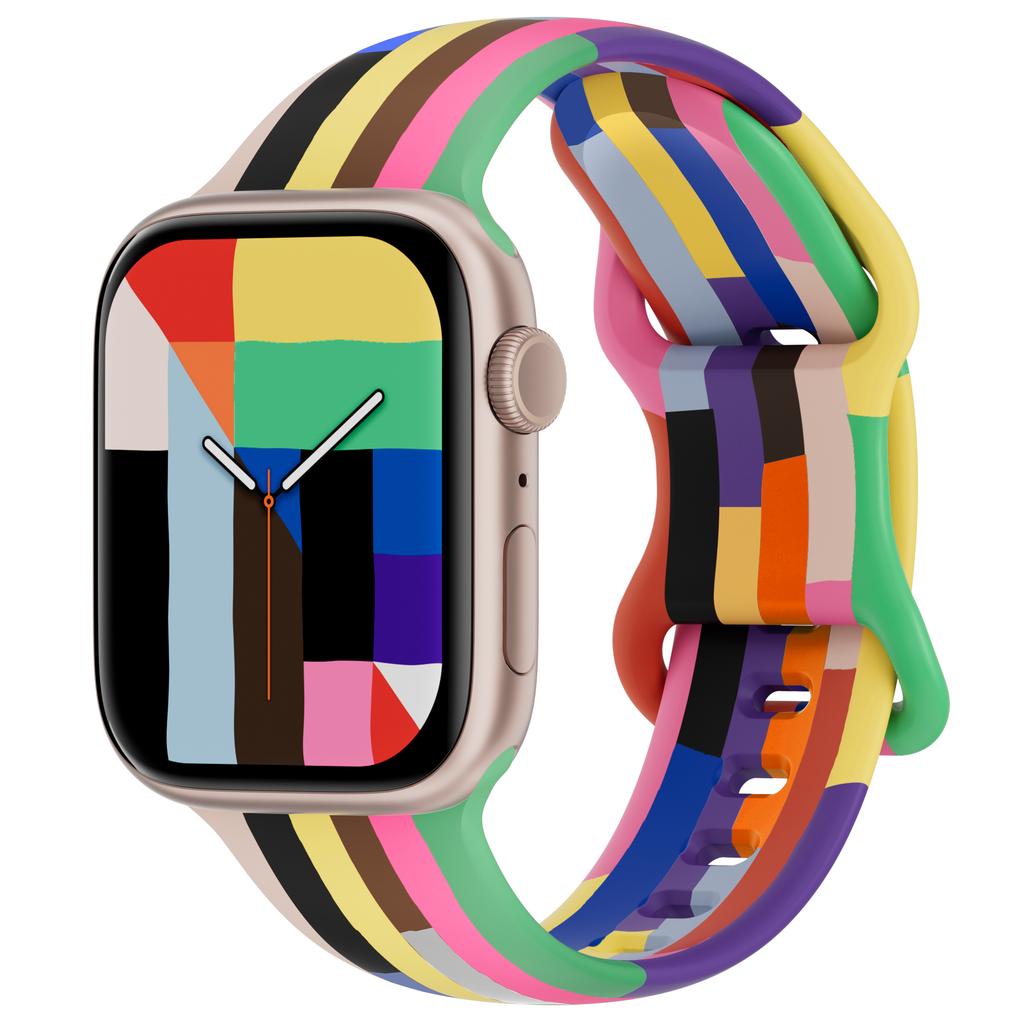 Band for apple watch strap 44mm 40mm 45mm 49mm 41mm 42mm silicone correas bracelet iwatch series 6 7 8 9 ultra 2 se 3 10 11 46mm