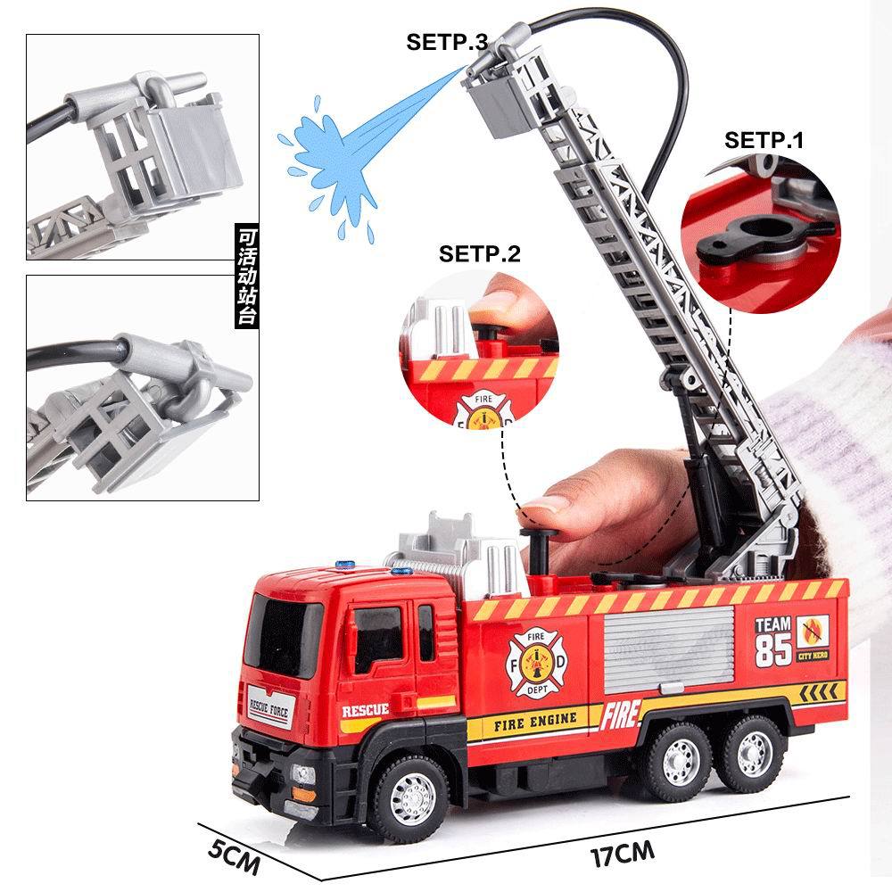 Children s Simulation Can Spray Electric Universal Sound Light Fire Truck Fun Boy Toys